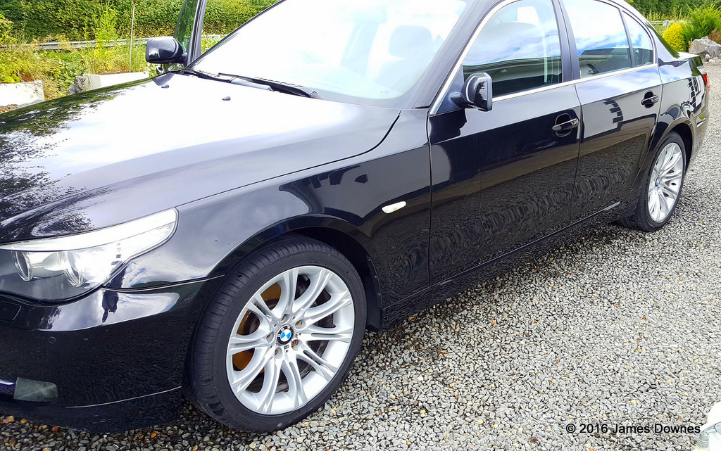 BMW (E60) 5 Series gloss enhancement detail, detailing,valeting, limerick,cork clare, kerry
